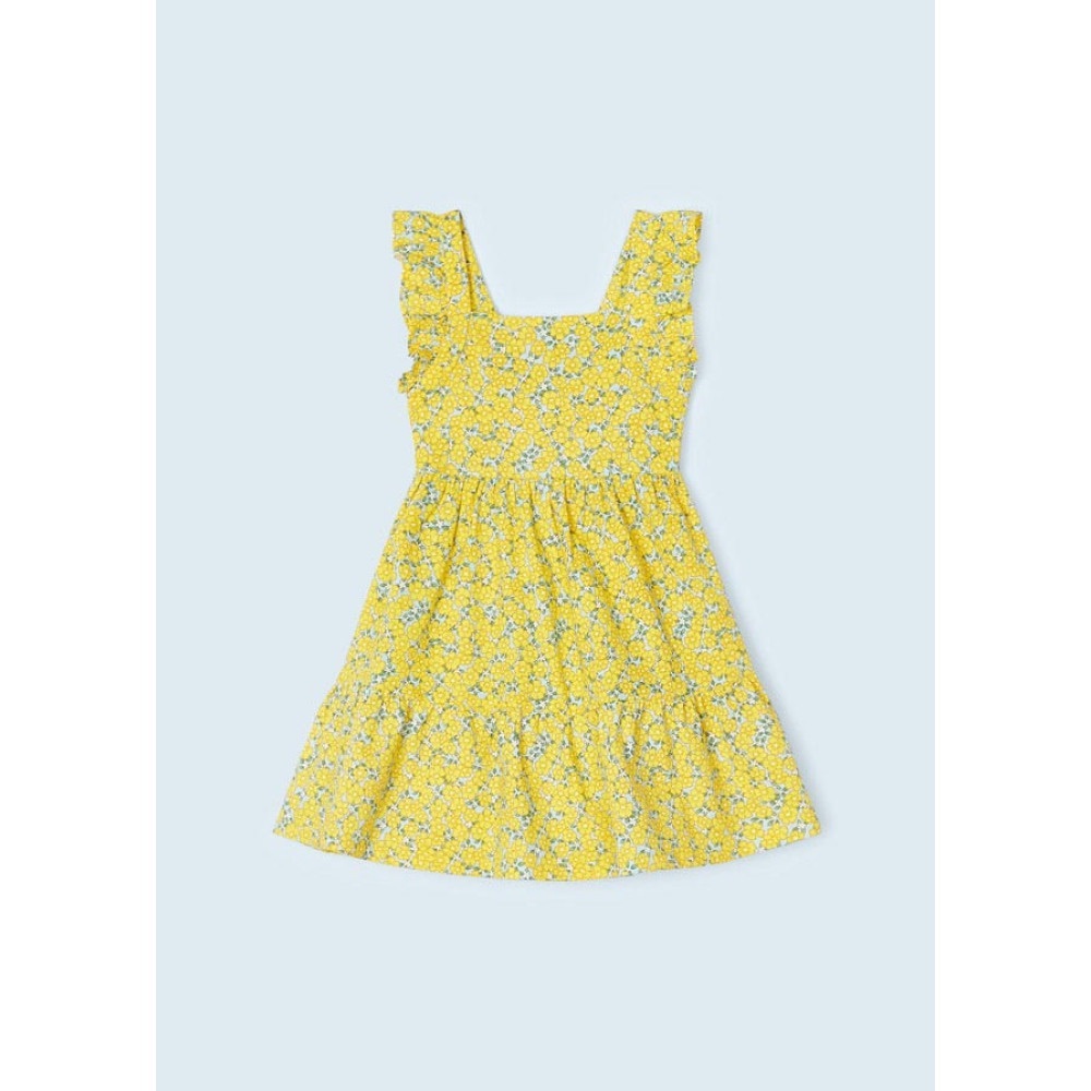 Size 8 Girls Mayoral Sunny Yellow Floral Dress